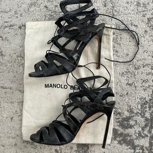 Manolo Blahnik Strappy Heels